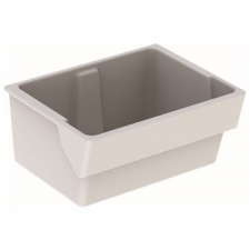 Geberit Publica Garda utility sink with overflow: 74x35x58.5cm,