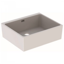 Geberit Publica utility sink with overflow: B=50cm, H=20cm, T=39cm