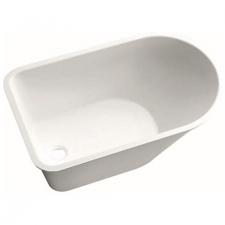 Geberit Bambini asymmetrical bathtub for babies: B=47cm, white alpine / matt, Total water capacity=40l