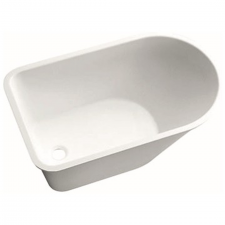 Geberit Bambini asymmetrical bathtub: B=47cm, white alpine