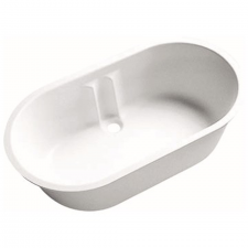 Geberit Bambini oval bathtub: B=51.5cm, white alpine