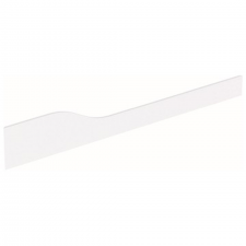 Geberit Bambini decorative cover, front, for play and washspace, for three washbasin taps, lower basin on the right: white alpine / matt