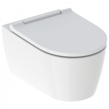 Geberit ONE wall-hung WC, washdown, shrouded, TurboFlush, with WC seat