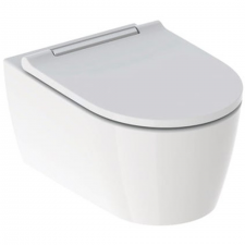 Geberit ONE wall-hung WC, washdown, shrouded, TurboFlush, with WC seat