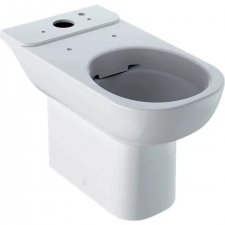 Geberit Smyle floor-standing WC for close-coupled exposed cistern, washdown, semi-shrouded, Rimfree: T=64cm, white