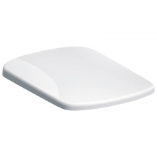 Geberit Selnova Square WC seat, fastening from below: Soft-closing mechanism=no, Quick-release hinges=no, Fastening=from below, white / glossy