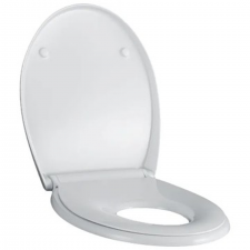 Geberit Selnova WC seat with seat ring for children, fastening from above: Soft-closing mechanism=yes, Quick-release hinges=yes, Fastening=from above, white / glossy