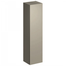 Geberit XenoÂ² tall cabinet with one door and internal mirror: B=40cm, H=170cm, T=35.1cm, greige / matt coated