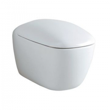 Geberit Citterio wall-hung WC, washdown, shrouded, Rimfree: T=56cm, white / KeraTect