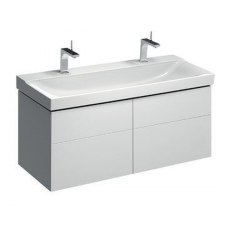 Geberit Xeno² cabinet for washbasin with width from 120 cm, with four drawers: 117.4x53cm, white, high-gloss coated