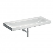 Geberit XenoÂ² washbasin: B=120cm, T=48cm, Tap hole=without, Overflow=without, KeraTect / white