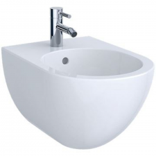 Geberit Acanto wall-hung bidet, shrouded: T=51cm, Overflow=visible, white