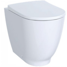 Geberit Acanto floor-standing WC, washdown, raised, back-to-wall, shrouded, Rimfree: T=51cm, white