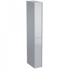 Geberit Acanto tall cabinet with two cargos: 22x173x47.6cm, sand grey