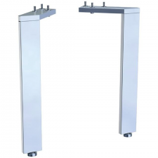 Geberit set of narrow feet (2 pc.): H=28.1cm, bright chrome-plated