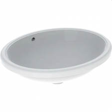 G variform under-countertop basin oval white 50cm