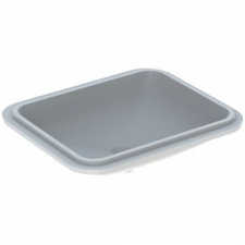 Geberit VariForm under-countertop washbasin, rectangular: B1=50cm, Tap hole=without, Overflow=without, white / bottom side: glazed