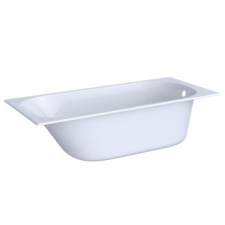 Geberit Soana rectangular bathtub, slim rim, with feet: 160x70cm, Total water capacity=195l