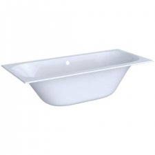 Geberit rectangular bathtub Soana, slim rim, duo, with feet: L=170cm, B=75cm