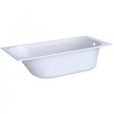Geberit Soana rectangular bathtub, slim rim, with feet: 170x75cm, Total water capacity=233l