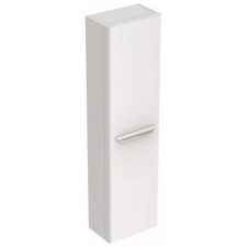 Geberit myDay tall cabinet with one door: B=40cm, H=150cm, T=27.5cm, white / high-gloss coated