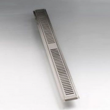 Gio 500x65mm slotted grate shower channel stainless steel