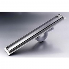 Gio 860x65mm tile grate shower channel stainless steel