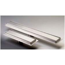 Gio 700x45mm slimline shower channel stainless steel reversed tiling option