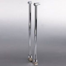 Gio stand pipe with elbow and bracket chrome