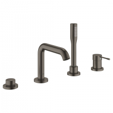 Grohe Essence 4-Hole Single-Lever Bath Combination Brushed Hard Graphite
