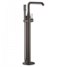 Grohe Essence Single-Lever Bath Mixer 15mm , Floor Mounted Hard Graphite