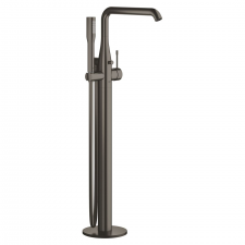Grohe Essence Single-Lever Bath Mixer 15mm , Floor Mounted Brushed Hard Graphite