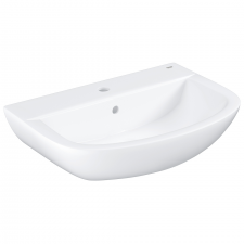 Grohe Bau Ceramic Wash Basin 60 Wall Fixings Not Included\ Alpine White