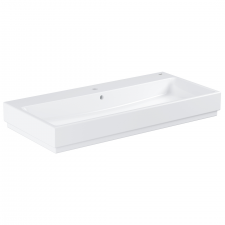 Cube ceramic counter top basin 100 alpin