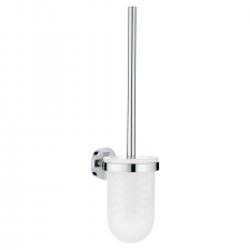 Essentials toilet brush set chrome