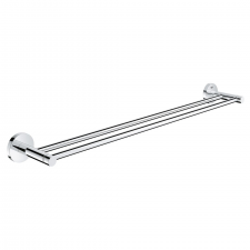 Essentials double towel rail chrome