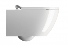 GSI Pura Wall-Hung Wc 55/F Swirlflush Glossy White