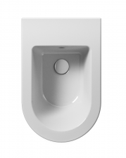 GSI Kube X Wall-Hung Bidet 55X36 Single Tap Hole Glossy White