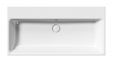 GSI Nubes Washbasin 100X50 Single Tap Hole Glossy White