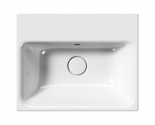 GSI Nubes Washbasin 50X40 Single Tap Glossy White