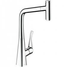 Hansgrohe Metris Select M71 Single lever kitchen mixer 320, pull-out spout, 1jet