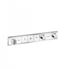 Hansgrohe RainSelect Thermostat for concealed installation for 4 functions with integrated shower holder