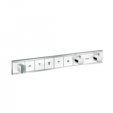 Hansgrohe RainSelect Thermostat for concealed installation for 5 functions with integrated shower holder