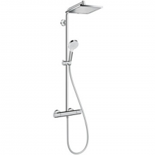 Hansgrohe Crometta E Showerpipe 240 1jet EcoSmart with thermostat