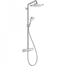 Hansgrohe Croma E Showerpipe 280 1jet EcoSmart with thermostat