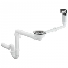 Hansgrohe D14-10 Manual waste and overflow set for single bowl