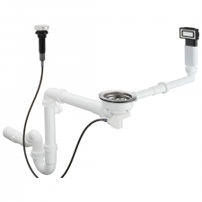 Hansgrohe D14-11 Automatic waste and overflow set for single bowl
