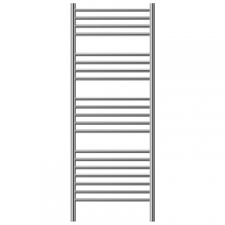 Jeeves - Classic D Straight Heated Towel Rail 520x1340mm Polished Stainless Steel