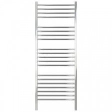 Jeeves - Quadro D Straight Heated Towel Rail 1340 x 400mm Polished Stainless Steel