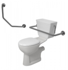 Lecico Paraplegic Box CC Pan Cistern Mech Rails No Seat
